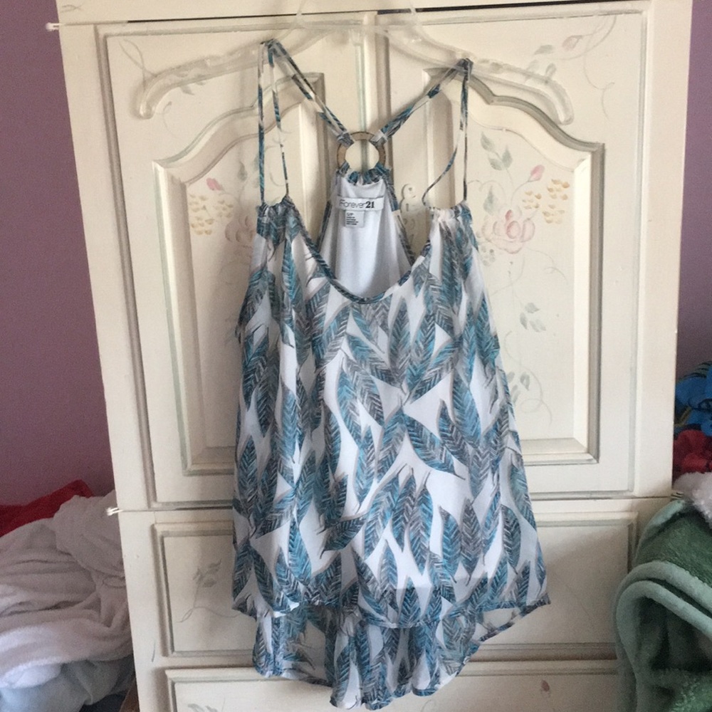Forever 21 feather print top